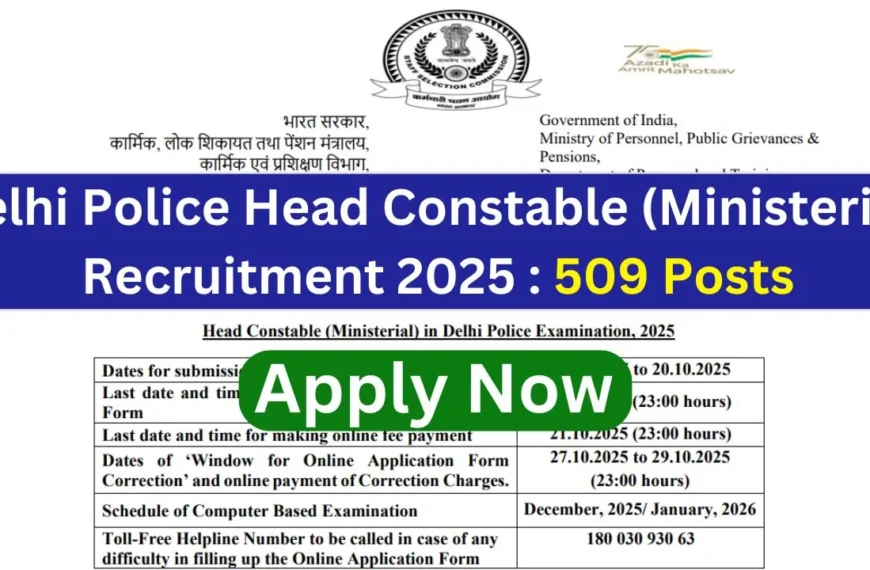 SSC Delhi Police Head Constable&hellip;