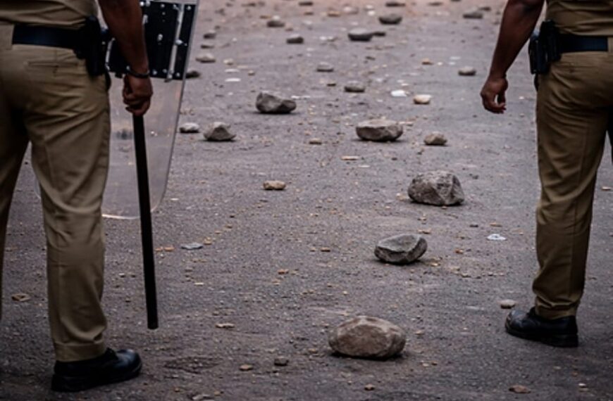 शहरात घोषणाबाजी आणि दगडफेकीमुळे तणाव:&hellip;