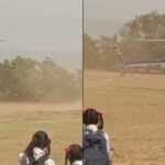 मुख्यमंत्रींच्या हेलिकॉप्टरचा हवेतच तोल गेला: पंधना येथील घटनेने खळबळ!