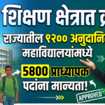 उच्च शिक्षण क्षेत्रात क्रांती: राज्यातील 1200 अनुदानित महाविद्यालयांमध्ये 5400 प्राध्यापक पदांना मान्यता!