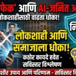 ‘डीपफेक’ आणि AI-जनित अफवा: लोकशाही आणि समाजासाठी वाढता धोका, तातडीने कायद्याची गरज!