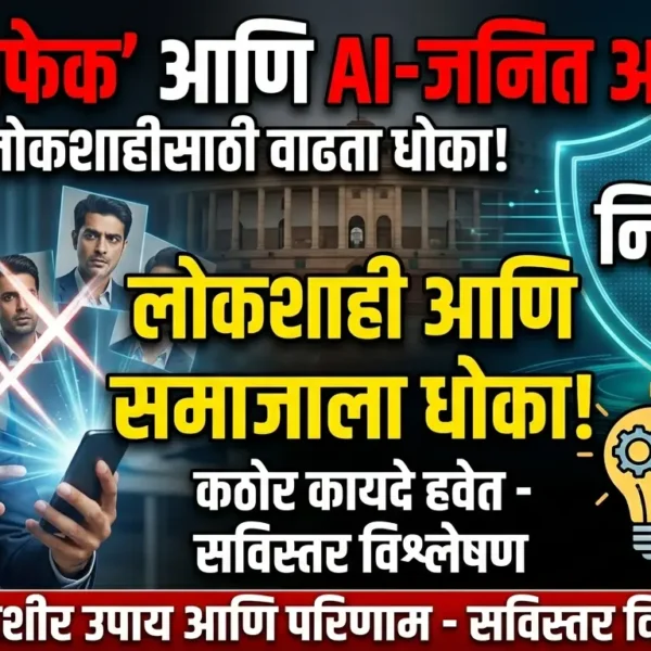 ‘डीपफेक’ आणि AI-जनित अफवा: लोकशाही आणि समाजासाठी वाढता…