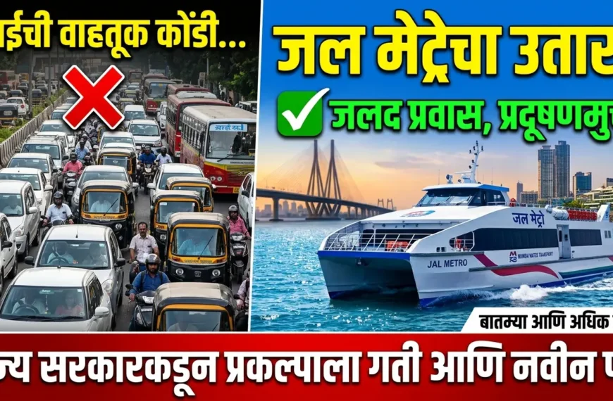 मुंबईच्या वाहतूक कोंडीवर ‘जल मेट्रो’चा उतारा: राज्य सरकारकडून प्रकल्पाला गती आणि नवीन पर्व
