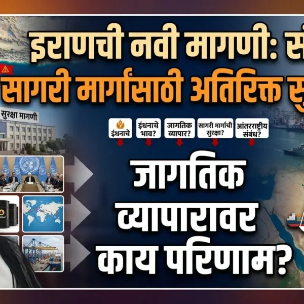 इराणची नवी मागणी: संघर्षग्रस्त सागरी मार्गांसाठी अतिरिक्त सुरक्षितता…