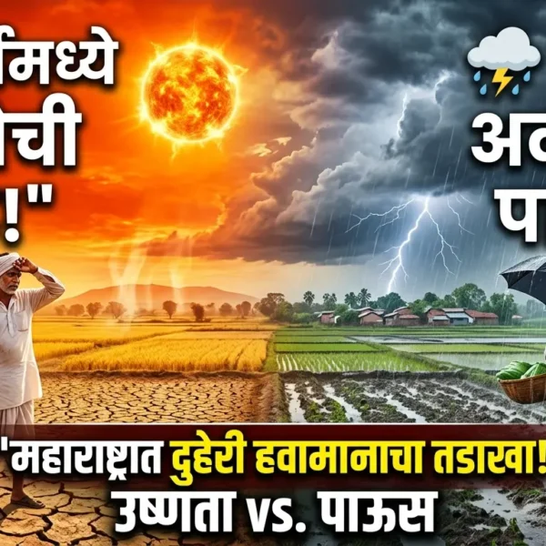 महाराष्ट्रात दुहेरी हवामानाचा तडाखा: मार्च अखेरीस उष्णतेची लाट…