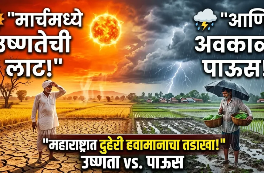 महाराष्ट्रात दुहेरी हवामानाचा तडाखा: मार्च&hellip;