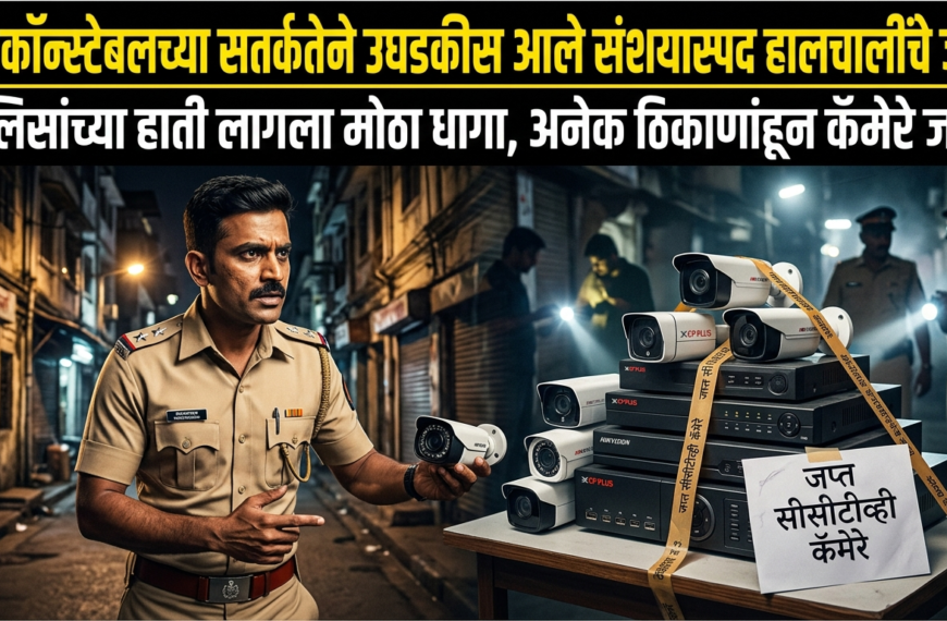 बीट कॉन्स्टेबलच्या सतर्कतेने उघडकीस आले संशयास्पद हालचालींचे जाळे; पोलिसांच्या हाती लागला मोठा धागा, अनेक ठिकाणांहून कॅमेरे जप्त!