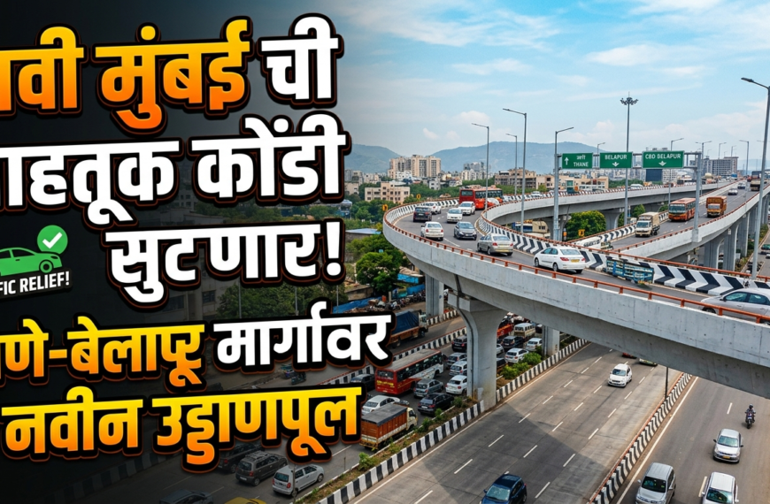 नवी मुंबई ची वाहतूक कोंडी सुटणार! ठाणे-बेलापूर मार्गावर तीन नवीन उड्डाणपूल
