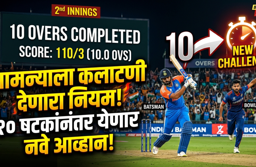 सामन्याला कलाटणी देणारा नियम: दुसऱ्या डावातील 10 षटकांनंतर क्रिकेटमध्ये येणार नवे आव्हान!