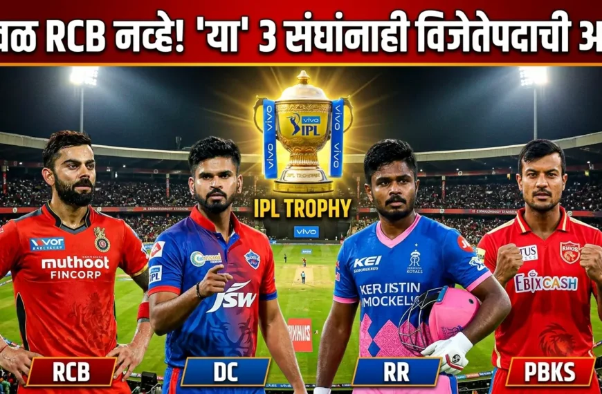 आयपीएलमधील दीर्घकालीन प्रतिक्षेचे कडवट सत्य: केवळ  Royal Challengers Bangalore नव्हे, तर ‘या’ आणखी तीन संघांनाही आहे विजेतेपदाची आस!