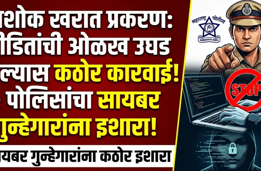 Ashok Kharat प्रकरण : पीडितांची ओळख उघड केल्यास कठोर कारवाई, पोलिसांचा सायबर गुन्हेगारांना इशारा!