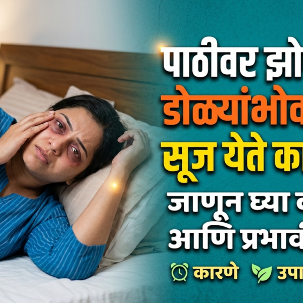 पाठीवर झोपल्याने डोळ्यांभोवती सूज येते का? जाणून घ्या&hellip;
