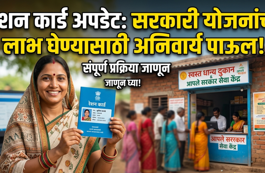 रेशन कार्ड अपडेट: सरकारी योजनांचा लाभ घेण्यासाठी अनिवार्य पाऊल – संपूर्ण प्रक्रिया जाणून घ्या!