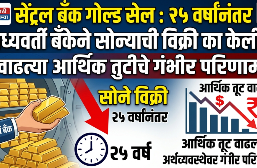 Central Bank Gold Sale : 25 वर्षांनंतर मध्यवर्ती बँकेने सोन्याची विक्री का केली? वाढत्या आर्थिक तुटीचे गंभीर परिणाम
