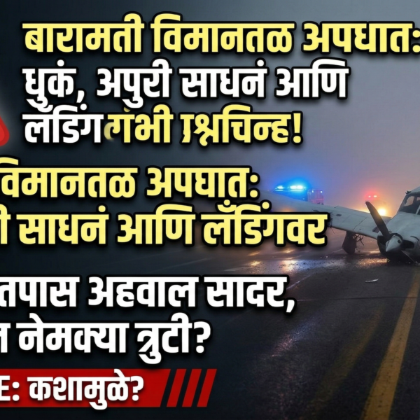 बारामती विमानतळ अपघात: धुकं, अपुरी साधनं आणि लँडिंगवर…