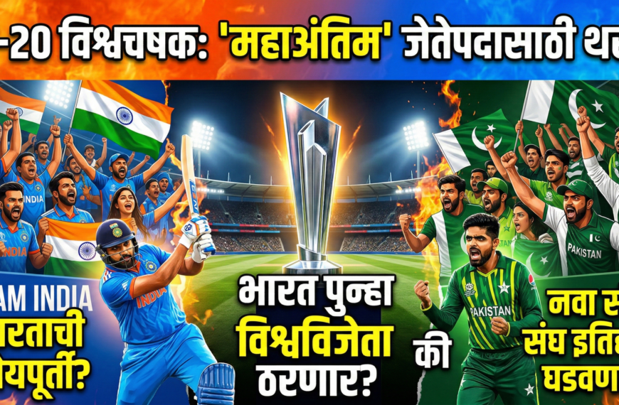 टी-20 विश्वचषक: ‘महाअंतिम’ जेतेपदासाठी थरार,&hellip;