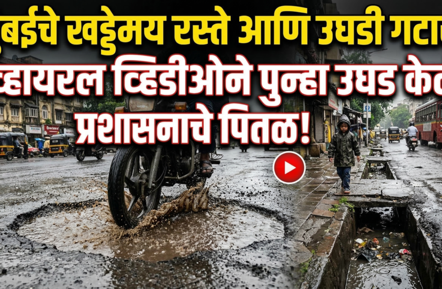 मुंबईचे खड्डेमय रस्ते आणि उघडी गटारं: एका व्हायरल&hellip;