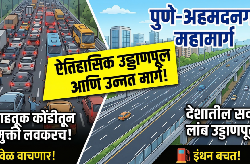 पुणे-अहमदनगर महामार्गावर वाहतूक कोंडीतून मुक्ती: देशातील सर्वात लांब&hellip;