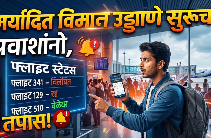 मर्यादित विमान उड्डाणे सुरूच: प्रवाशांनो, आपला फ्लाइट स्टेटस&hellip;