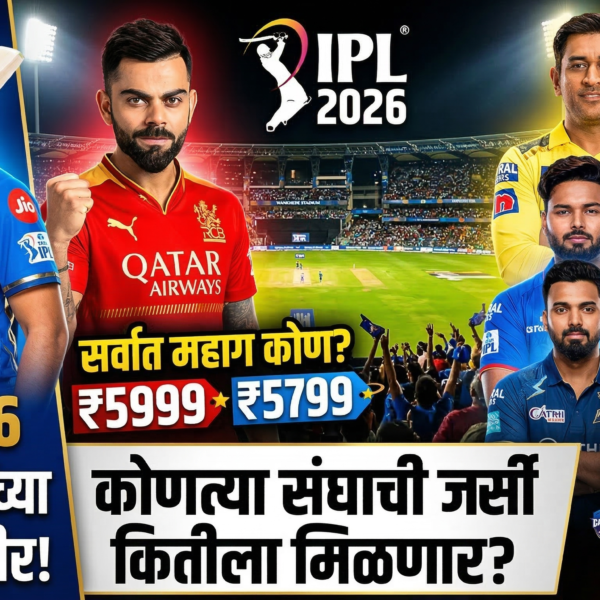 आयपीएल 2026: नवीन जर्सींच्या किमती जाहीर! कोणत्या संघाची&hellip;