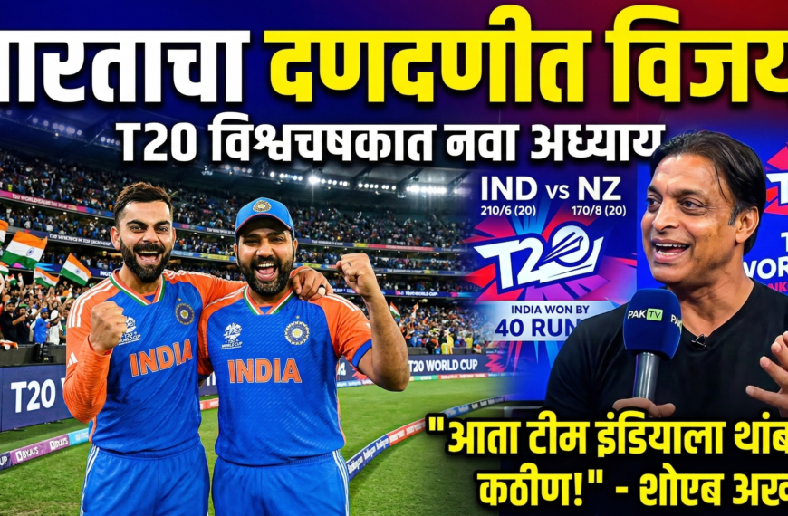 भारताचा न्यूझीलंडवर दणदणीत विजय: शोएब अख्तर म्हणाला, ‘आता टीम इंडियाला थांबवणं कठीण!’ – T20…