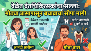 वेळेत दंतचिकित्सकांचा सल्ला: मोठ्या त्रासापासून बचावाचा सोपा मार्ग!