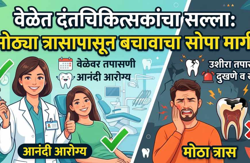 वेळेत दंतचिकित्सकांचा सल्ला: मोठ्या त्रासापासून बचावाचा सोपा मार्ग!