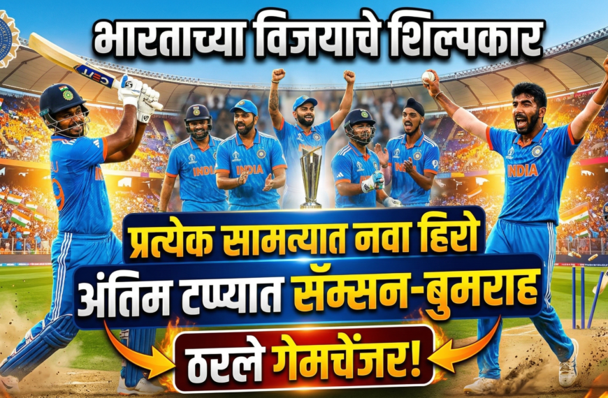 भारताच्या विजयाचे शिल्पकार: प्रत्येक सामन्यात&hellip;