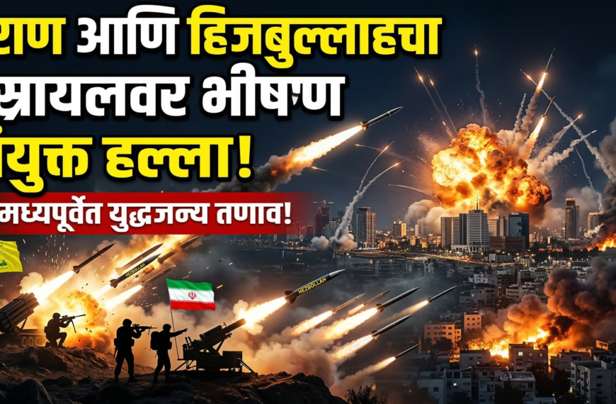 इराण आणि हिजबुल्लाहचा इस्रायलवर भीषण संयुक्त हल्ला: मध्यपूर्वेत&hellip;