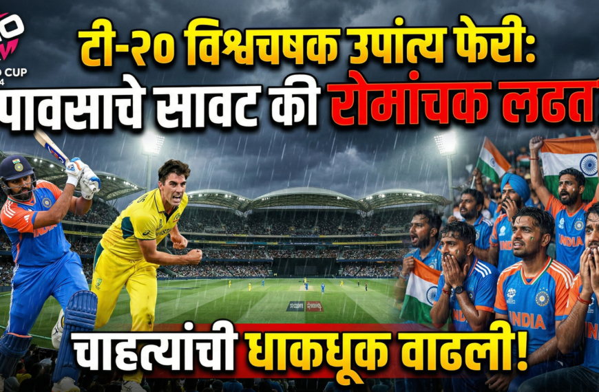 टी-२० विश्वचषक उपांत्य फेरी: पावसाचे सावट की रोमांचक लढत? चाहत्यांची धाकधूक वाढली!