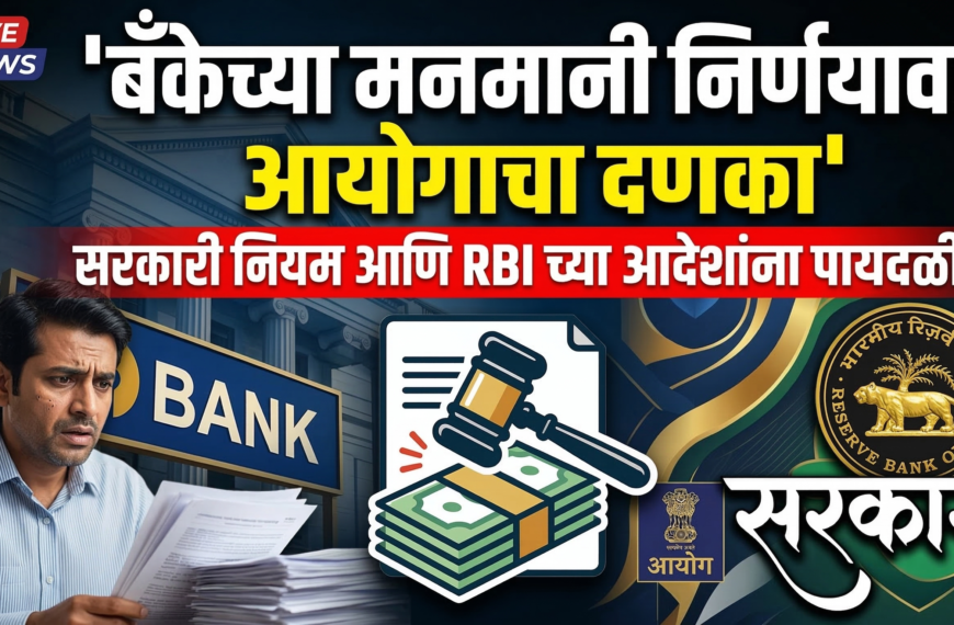 बँकेच्या मनमानी निर्णयावर आयोगाचा दणका: सरकारी नियम आणि&hellip;