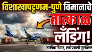IndiGo flight emergency landing : विशाखापट्टणमवरून झेपावलेल्या इंडिगो&hellip;