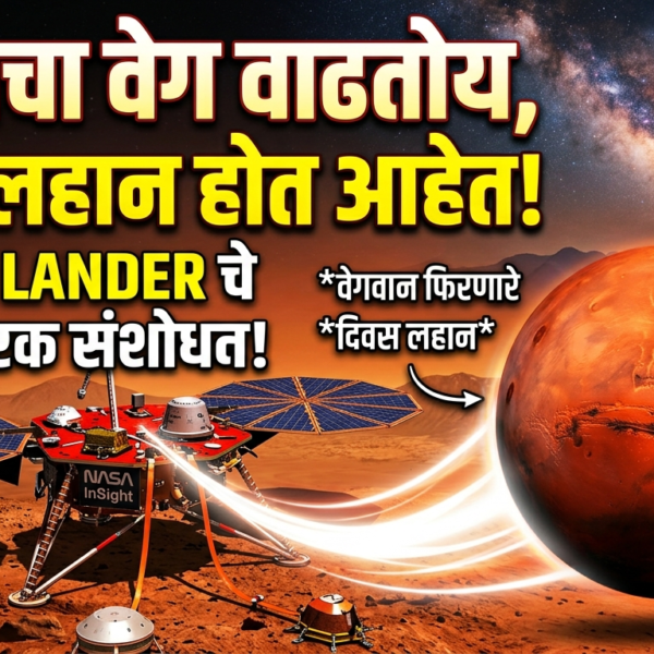 मंगळाचा वेग वाढतोय, दिवस लहान होत आहेत! InSight&hellip;