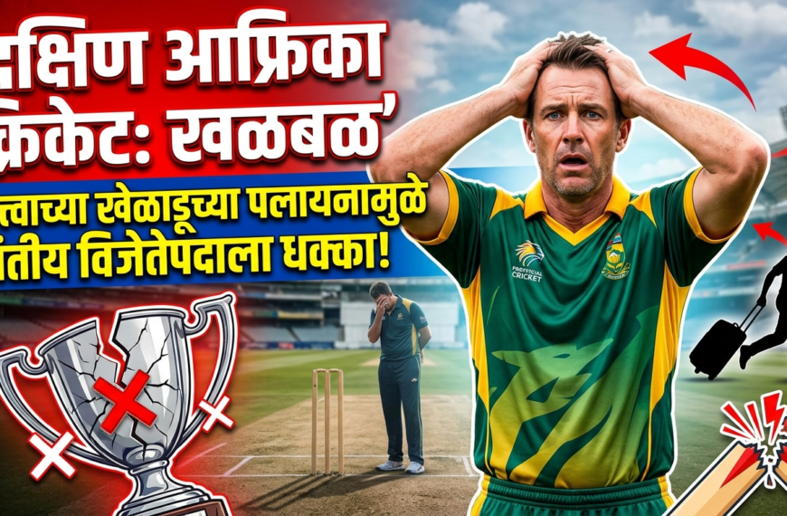 South African cricket मध्ये खळबळ&hellip;