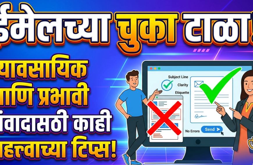 ईमेलच्या चुका टाळा : व्यावसायिक&hellip;