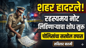 शहर हादरले! रहस्यमय नोट लिहिणाऱ्याचा शोध सुरू: पोलिसांचा&hellip;