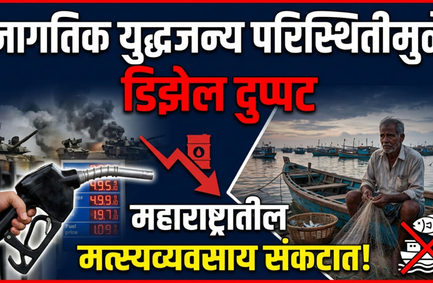 जागतिक युद्धजन्य परिस्थितीमुळे डिझेल दुप्पट, महाराष्ट्रातील मत्स्यव्यवसाय संकटात!