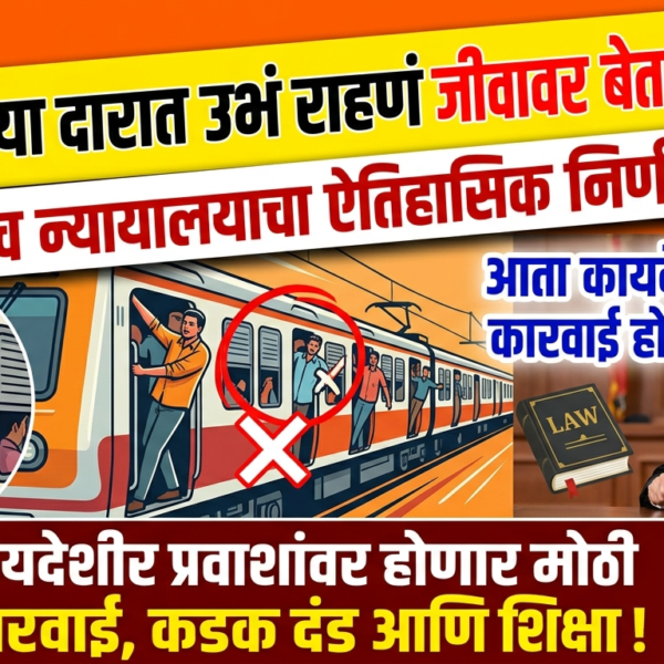 लोकलच्या दारात उभं राहणं जीवावर बेतणार! उच्च न्यायालयाचा&hellip;