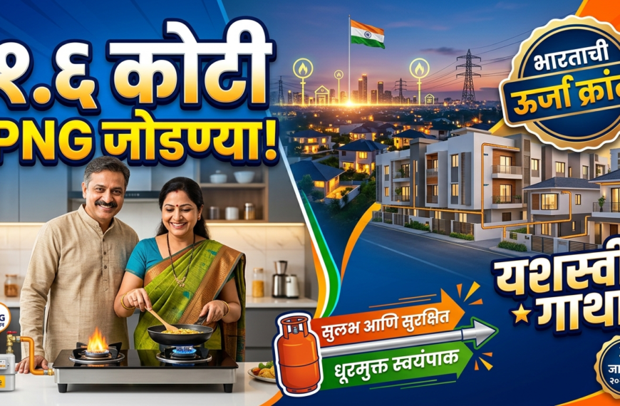 31 जानेवारी 2026 पर्यंत 1.6 कोटी PNG जोडण्या: भारताच्या ऊर्जा क्रांतीची यशस्वी गाथा!