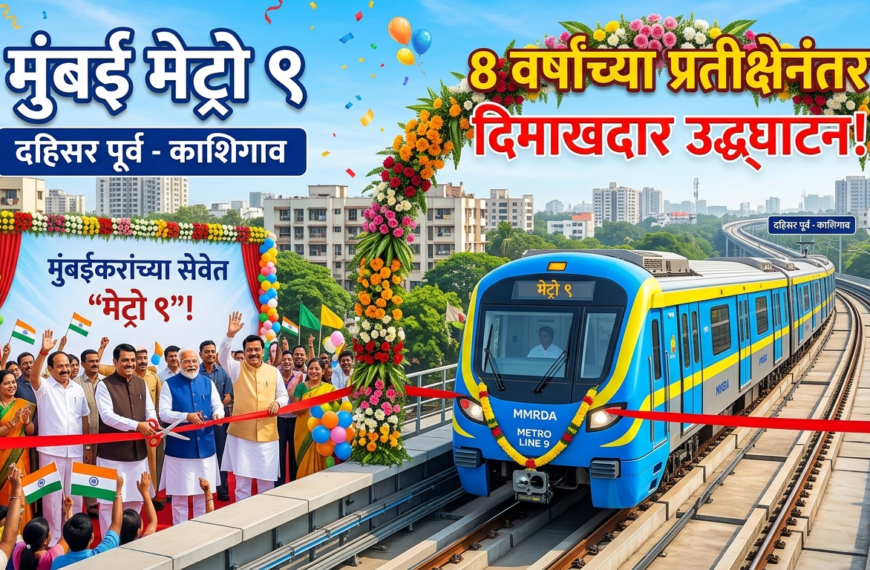 मुंबईकरांच्या सेवेत ‘मेट्रो 9’: 8 वर्षांच्या प्रतीक्षेनंतर दहिसर पूर्व-काशिगाव मार्गिकेचे दिमाखदार उद्घाटन!