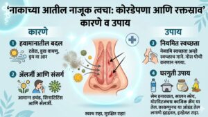 नाकाच्या आतील नाजूक त्वचा: कोरडेपणा आणि रक्तस्रावाची कारणे&hellip;