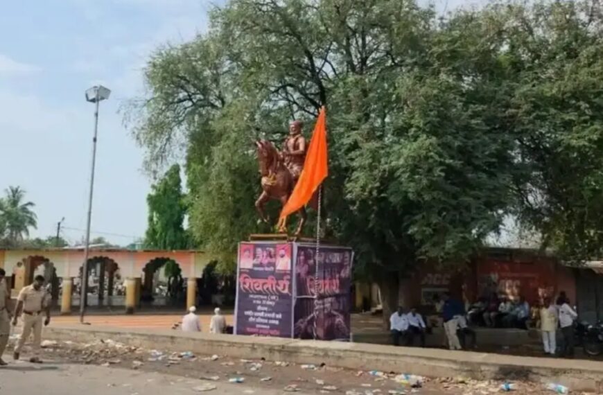 सोलापूरच्या अंजनगावात छत्रपती शिवाजी महाराजांच्या पुतळ्याचा वाद मिटला: शांतता आणि सलोख्याचा विजय