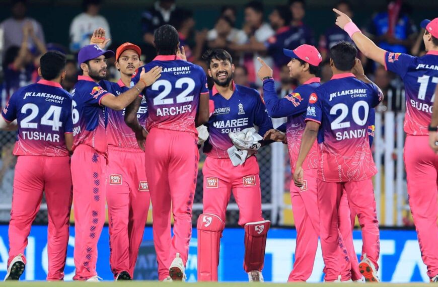 गुवाहाटीत राजस्थान रॉयल्सचा डंका: 7 एप्रिलला गाजवले बारसपारा, पॉइंट्स टेबलमध्ये अव्वल स्थान!