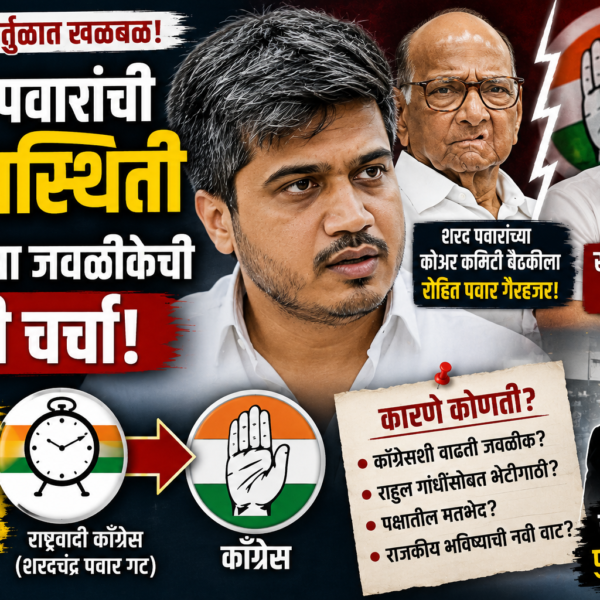 Rohit Pawar NCP: काँग्रेसशी वाढत्या जवळीकीची चर्चा अन्…