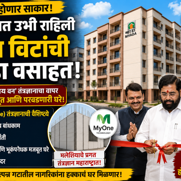 Bhandara-MHADA-224-Flats-MyOne-Technology-Eknath-Shinde