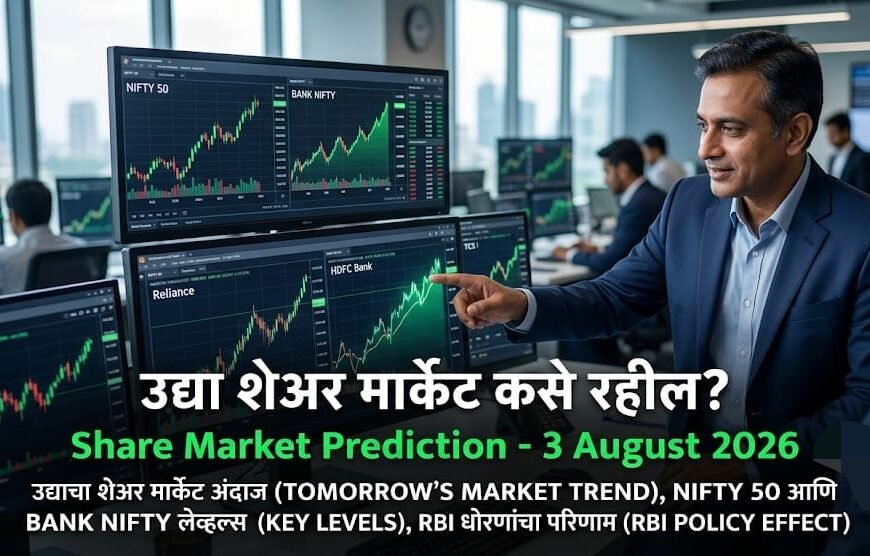 उद्या शेअर मार्केट कसे राहील? (Share Market Prediction – 3 August 2026)