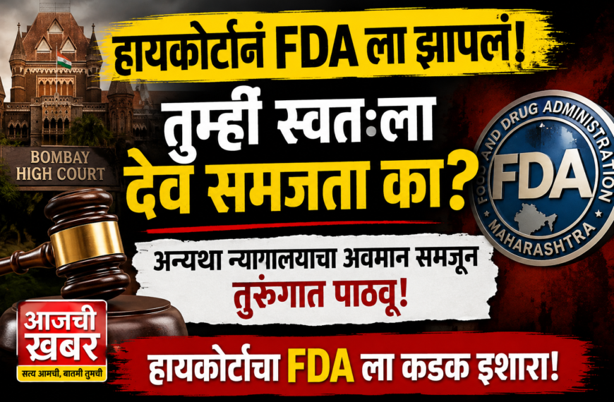 Highcourt questioned FDA : अन्यथा न्यायालयाचा अवमान समजून तुरुंगात पाठवू; हायकोर्टानं FDA ला झापलं, म्हणाले, तुम्ही स्वत:ला देव समजता का?
